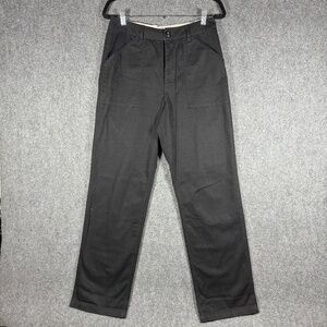 Topo Designs Field Pants Organic Cotton Black Womens Size 8 #1392